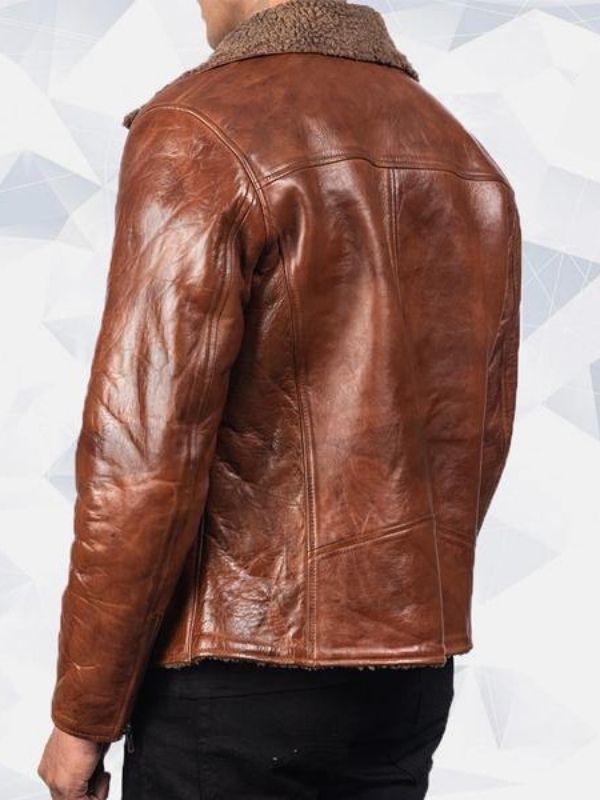Shearling Brown Leather Jacket