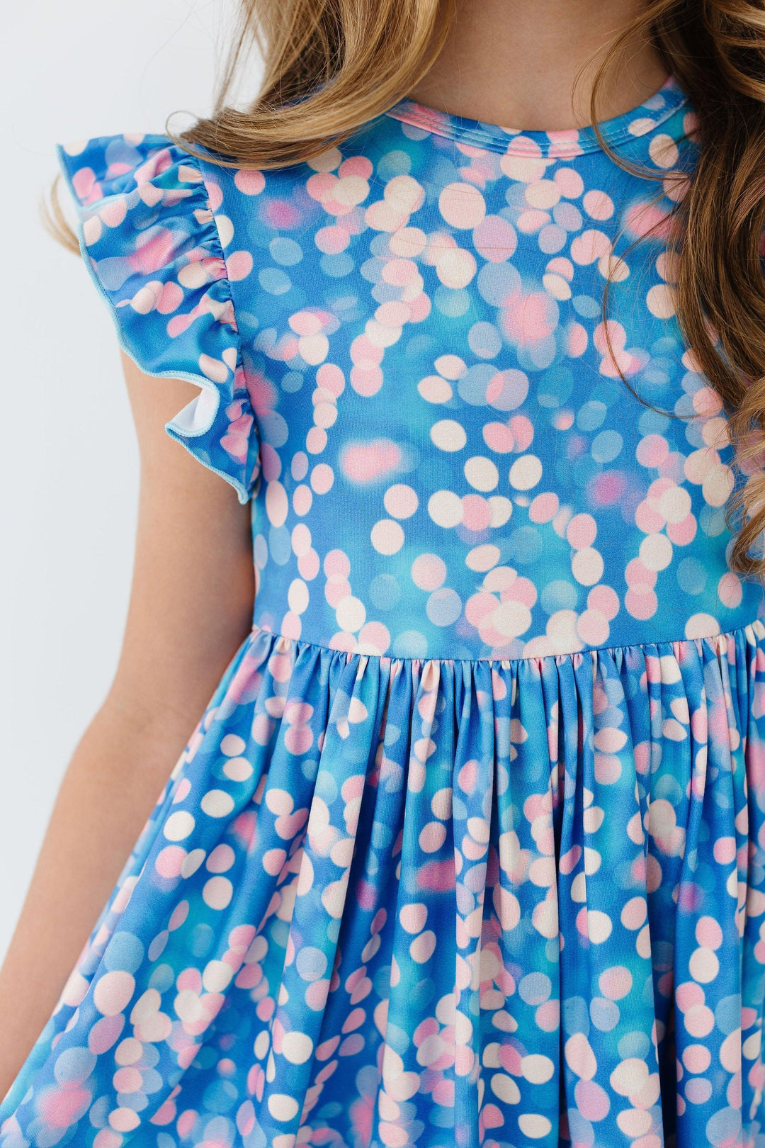 Shimmer &amp; Shine Flutter Sleeve Twirl Dress