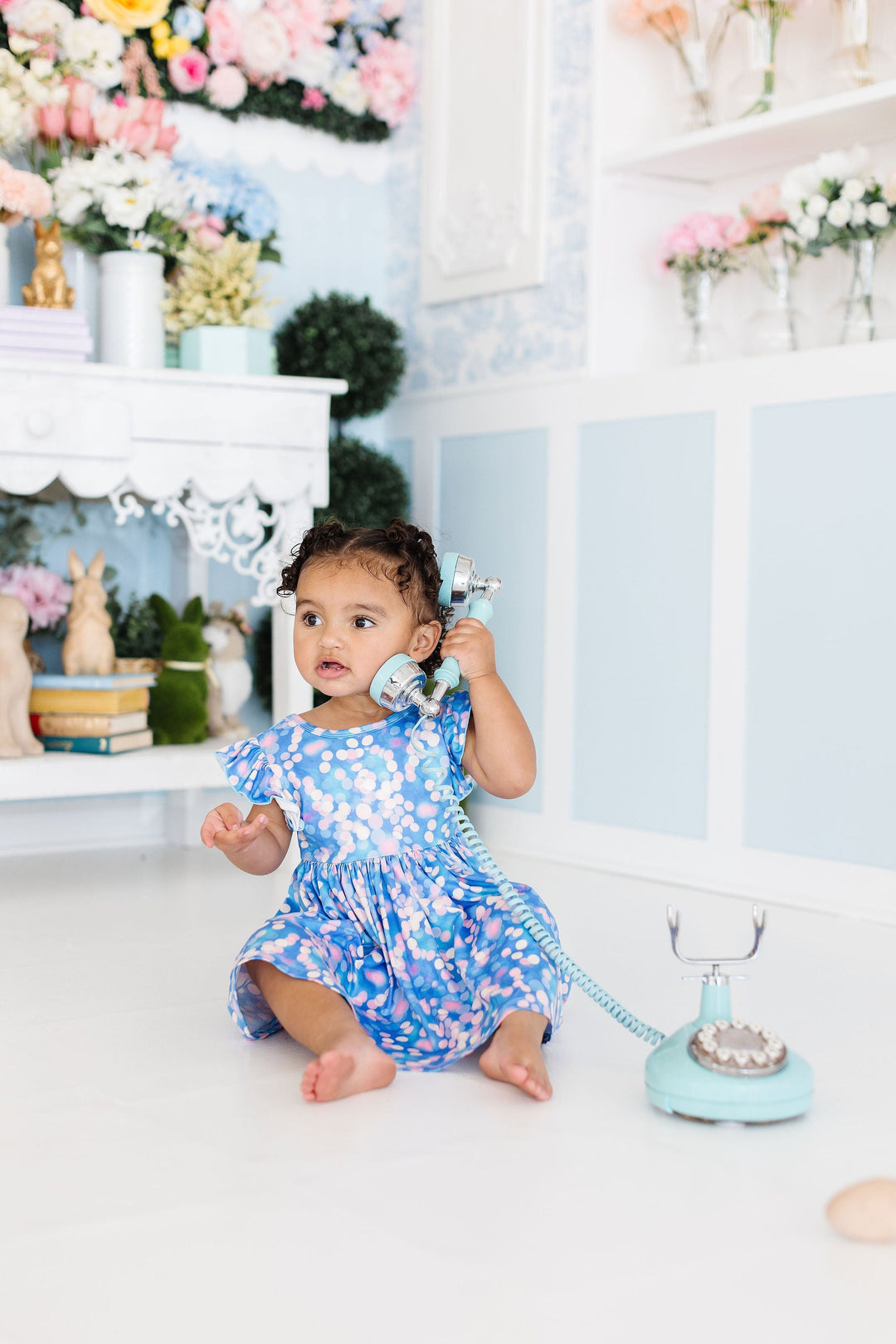 Shimmer &amp; Shine Flutter Sleeve Twirl Dress