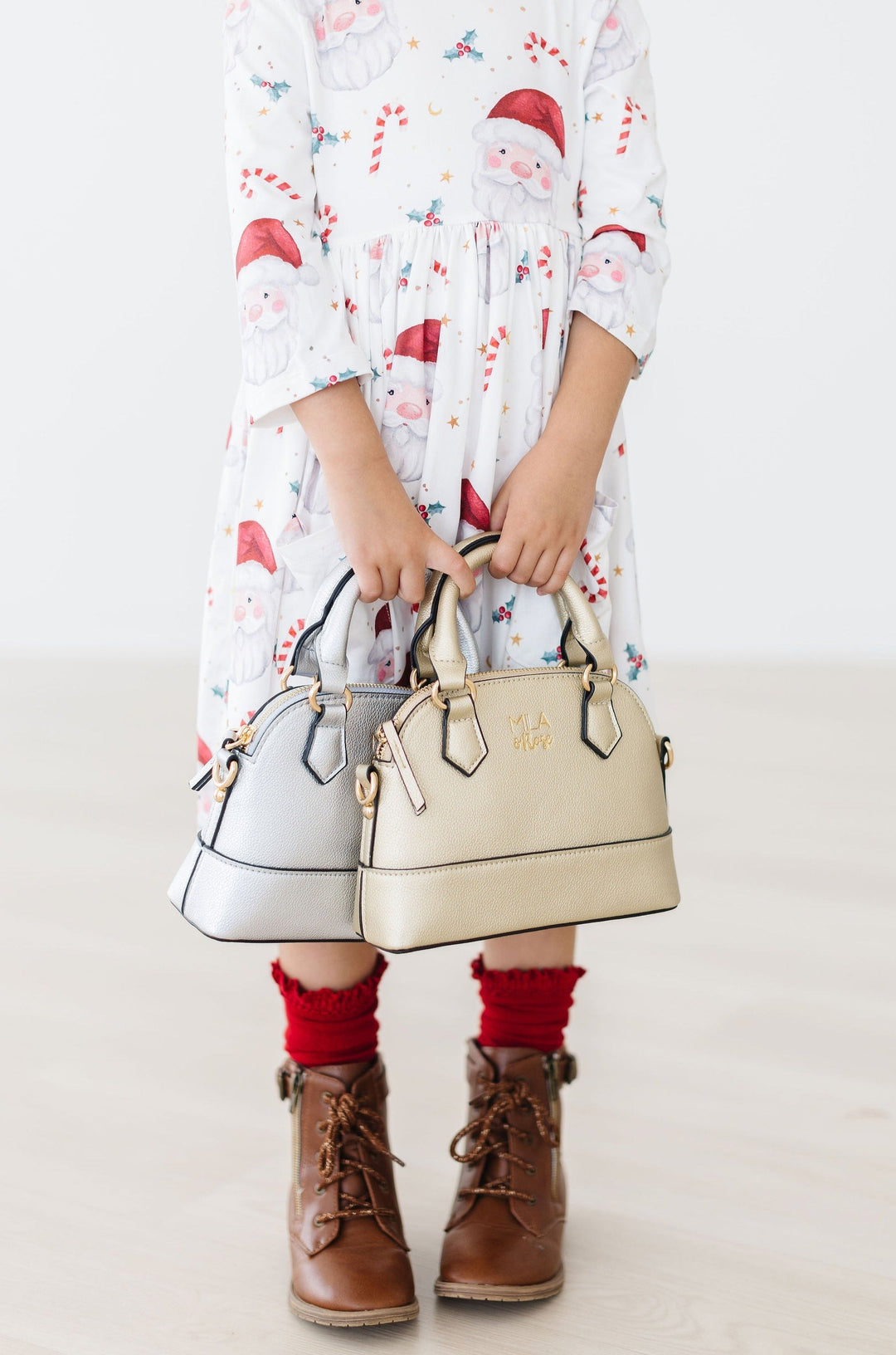 SALE Silver Metallic Girl&