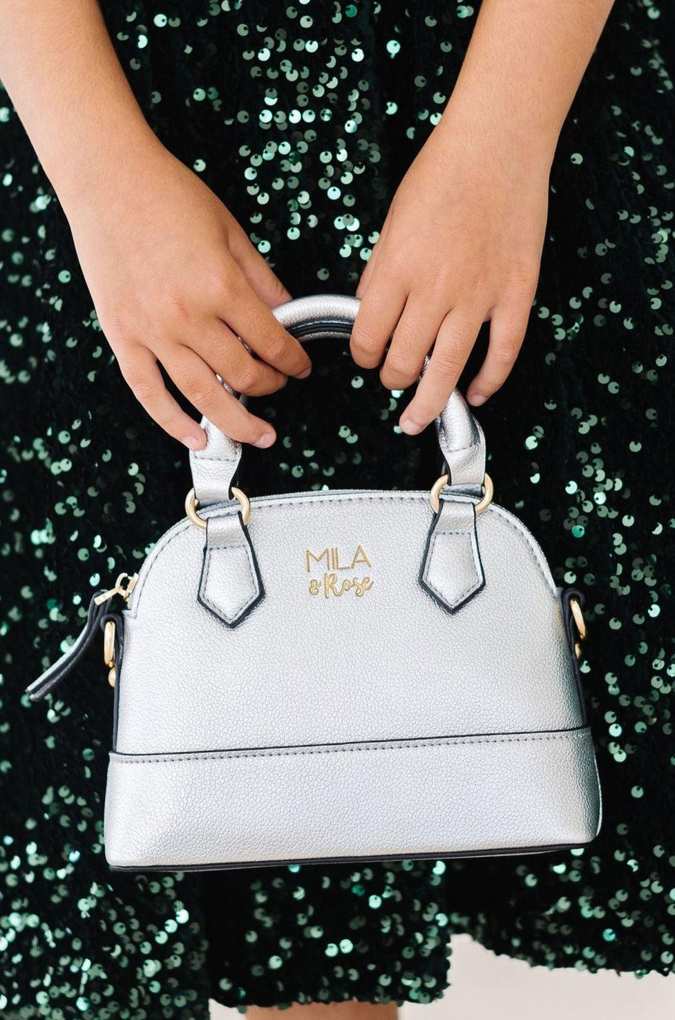 SALE Silver Metallic Girl&