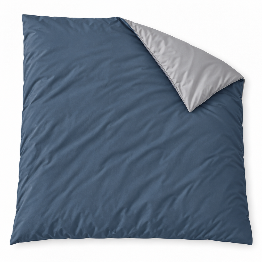 Two-Tone Bamboo Duvet Cover + 2 Shams Set