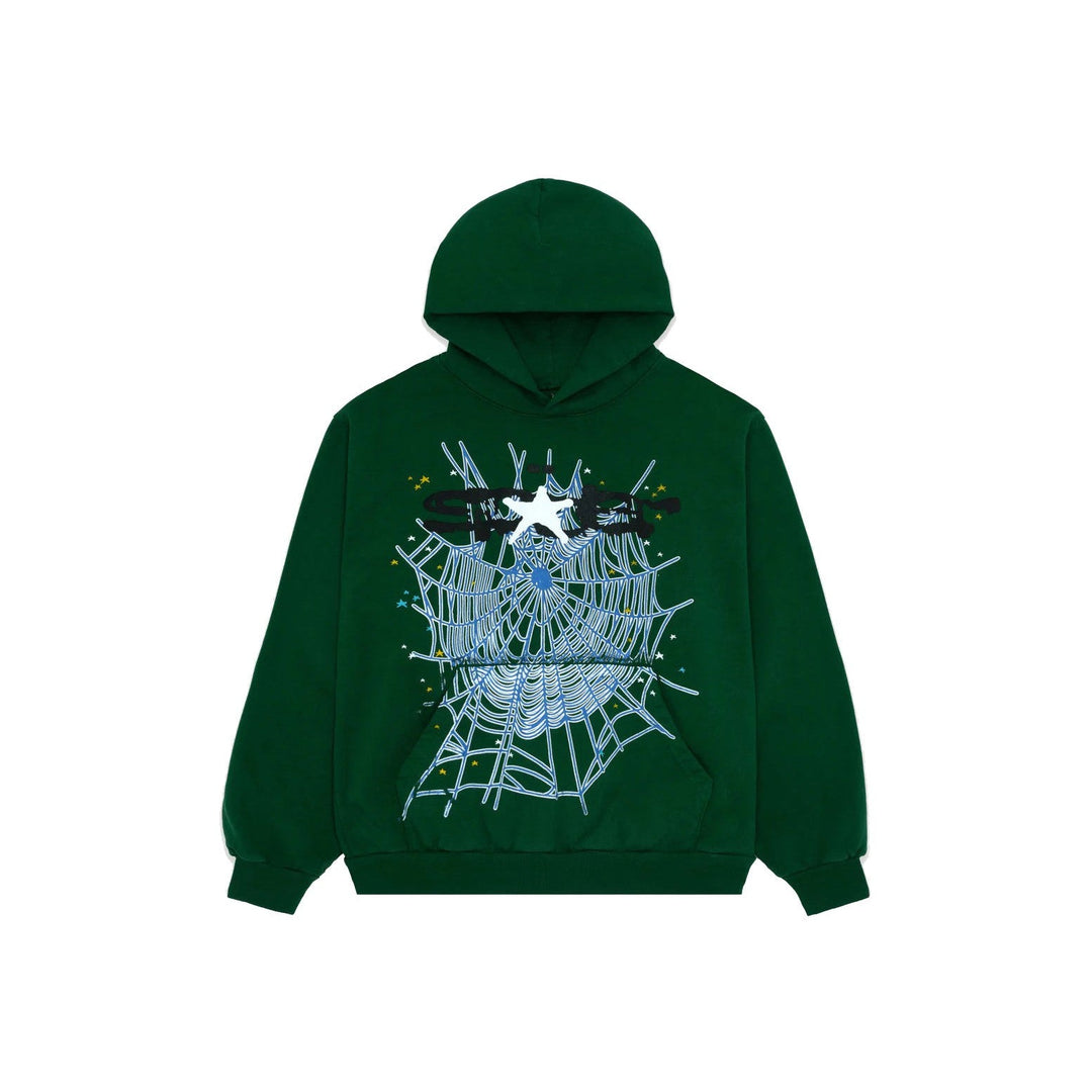 Sp5der Web Hoodie Hunter Green