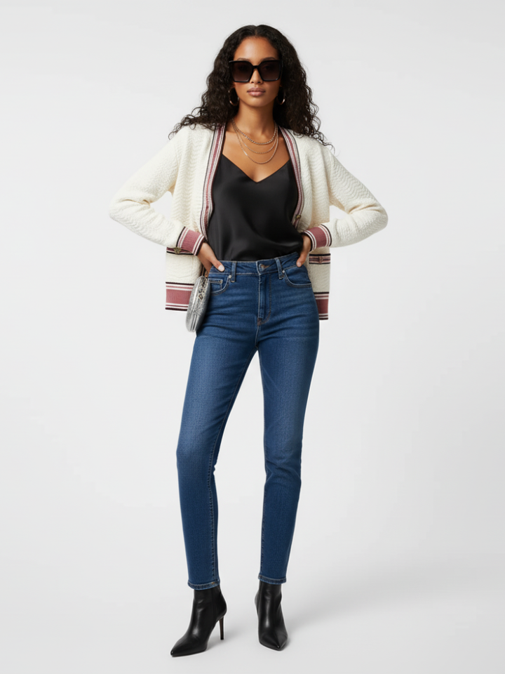 Striped Knit Cardigan, Greenwich Village | Women - BYMANYC ® New York