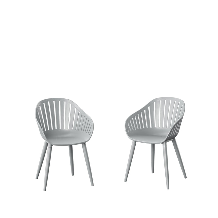 Nassau Resin and Aluminum Chairs - 4 Piece