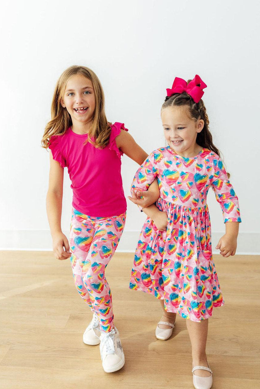 Sugar &amp; Spice 3/4 Sleeve Pocket Twirl Dress