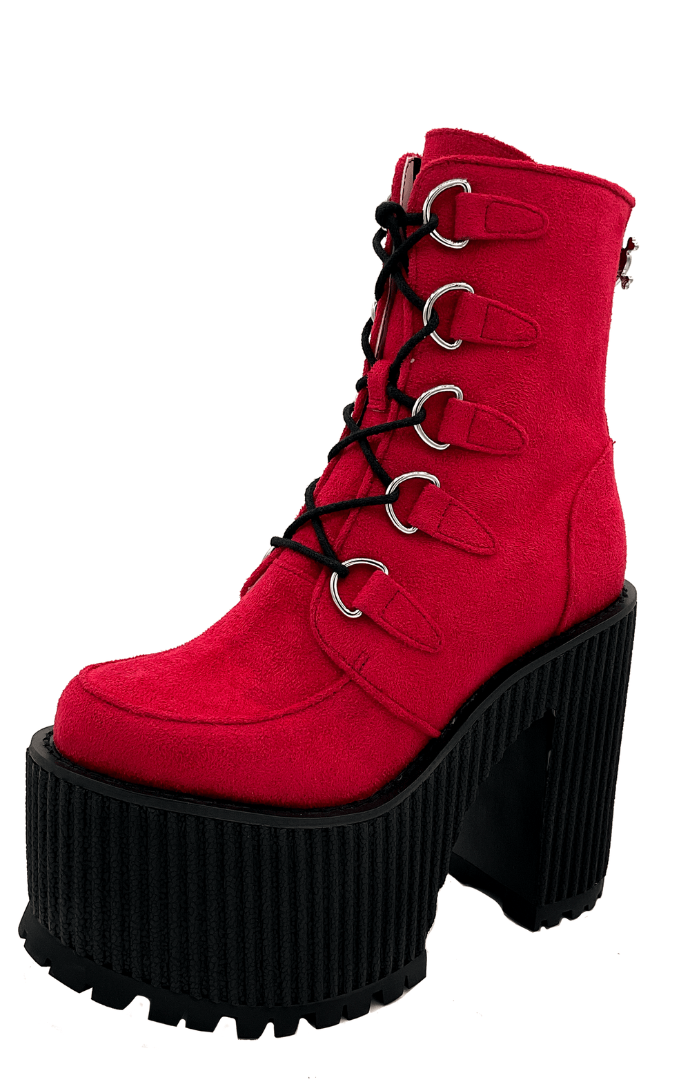 Supercreep Oxblood Platform shoes