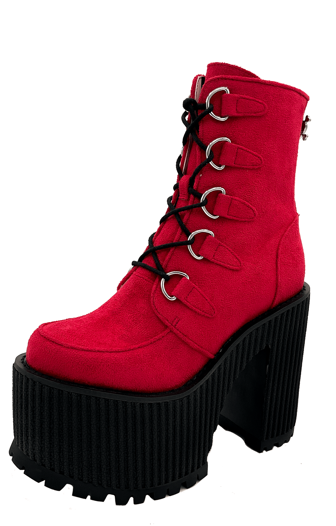 Supercreep Oxblood Platform shoes