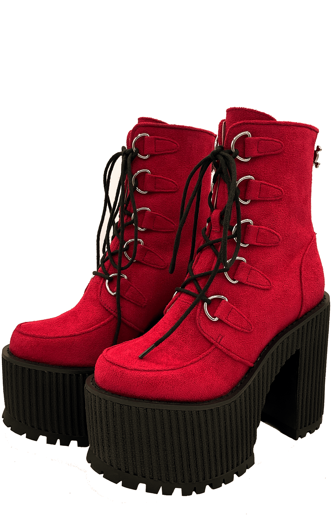 Supercreep Oxblood Platform shoes