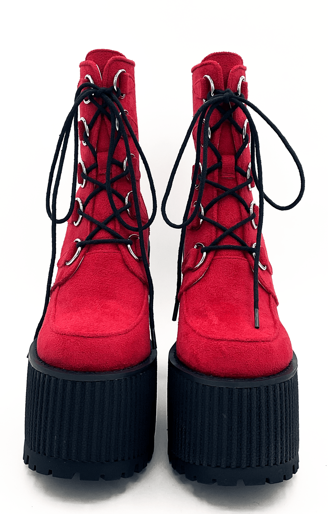 Supercreep Oxblood Platform shoes
