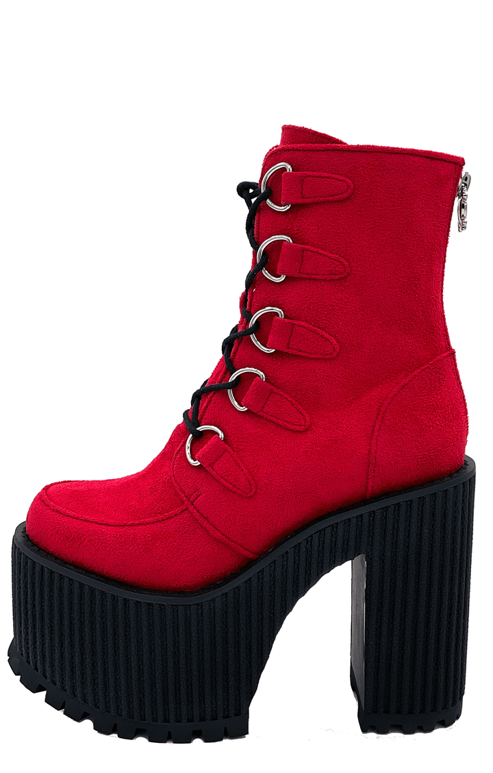 Supercreep Oxblood Platform shoes