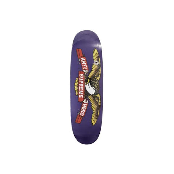 Supreme ANTIHERO Curbs Skateboard Deck Purple