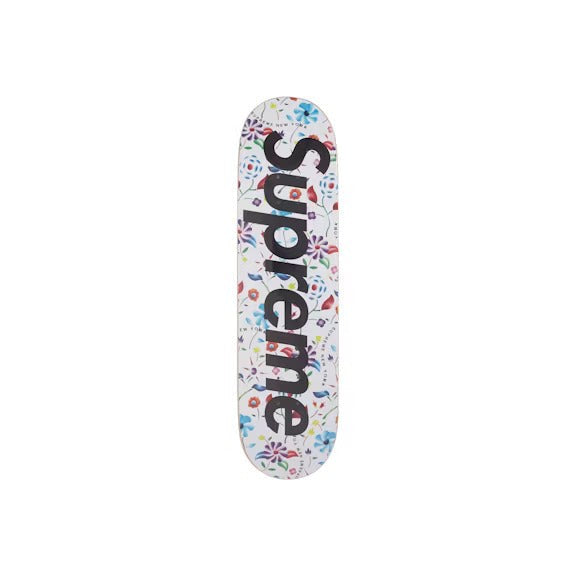 Supreme Airbrushed Floral Skateboard Deck White