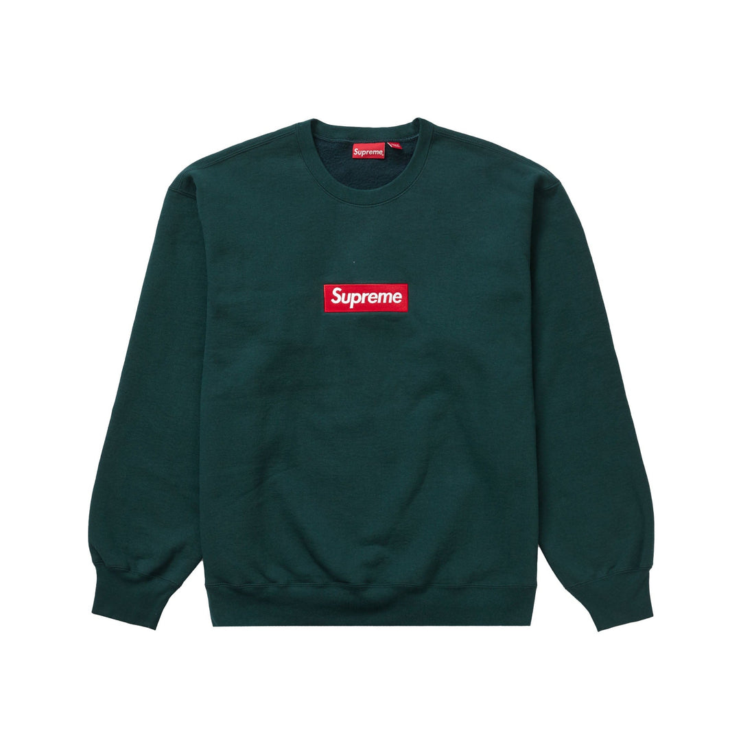 Supreme Box Logo Crewneck (FW22) Dark Pine