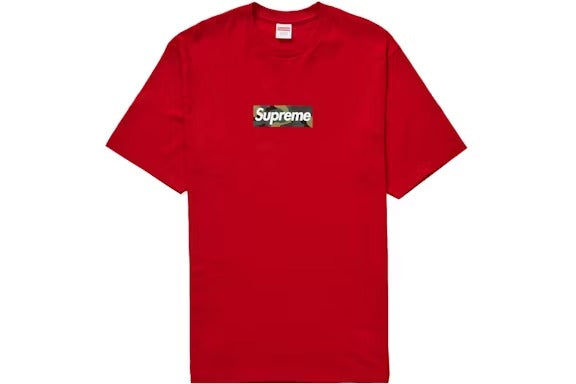Supreme Camo Box Logo Tee FW23 Red