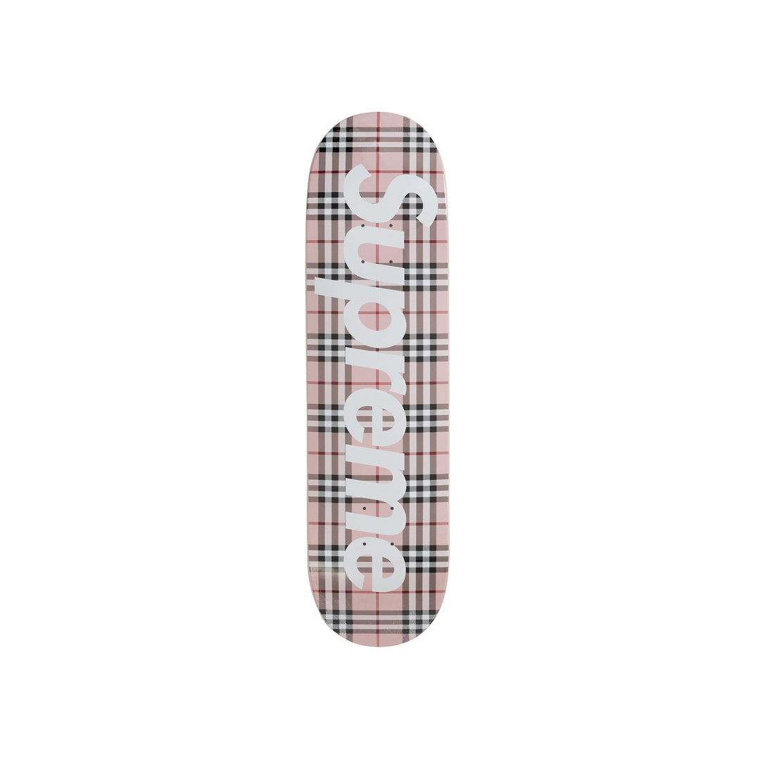 Supreme Burberry Skateboard Deck Pink