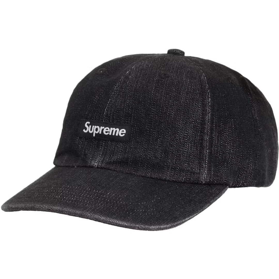 Supreme Cordura Denim Small Box 6-Panel Black