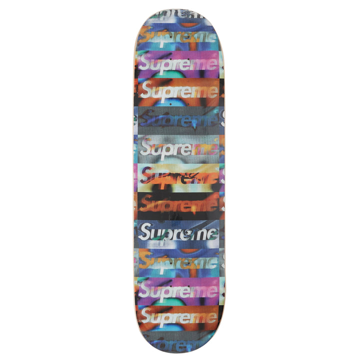 Supreme Distorted Logo Skateboard Deck Black