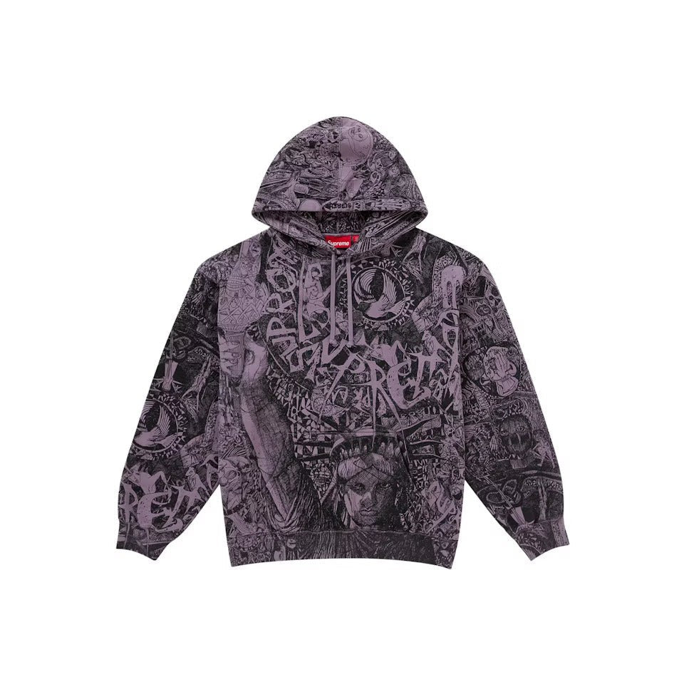 Supreme Liberty Hooded Sweatshirt Dusty Purple