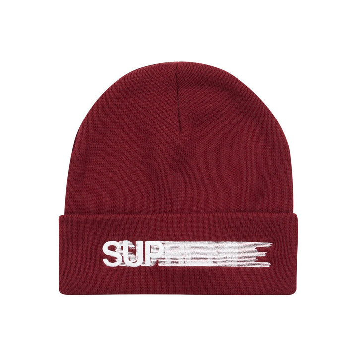Supreme Motion Logo Beanie (SS23) Burgundy