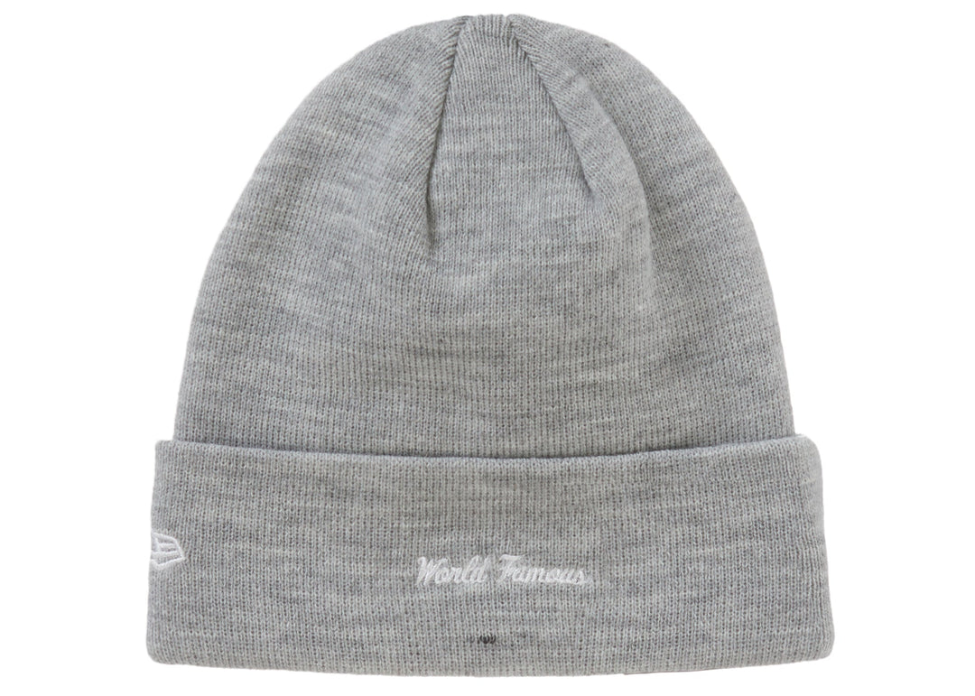 Supreme New Era Box Logo Beanie (FW22) Heather Grey