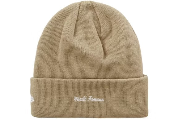 Supreme Box Logo Beanie (FW23) Dark Sand