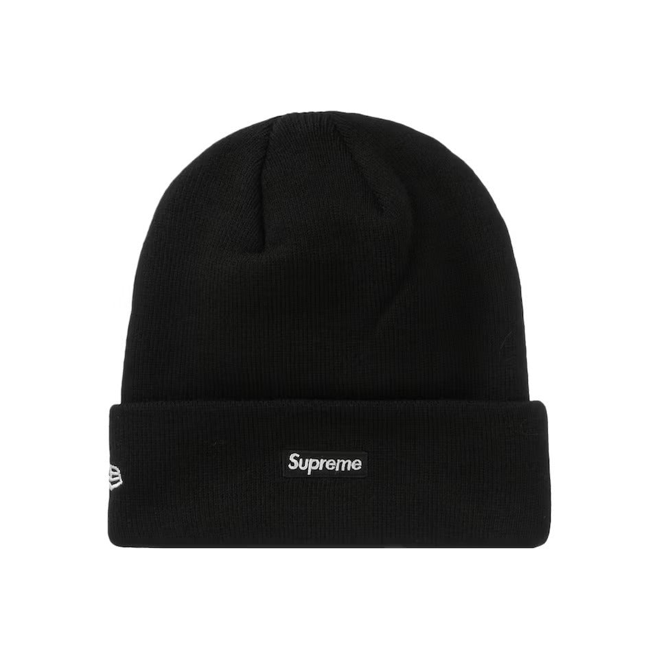 Supreme New Era S Logo Beanie Heather Black