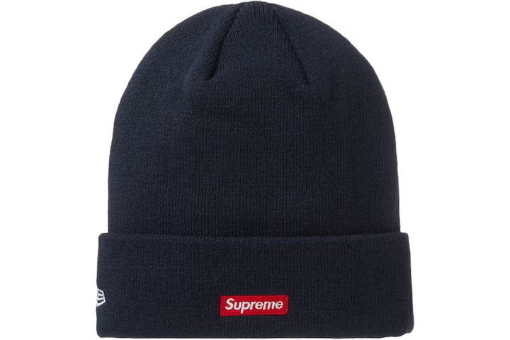 Supreme New Era S Logo Beanie Heather Navy