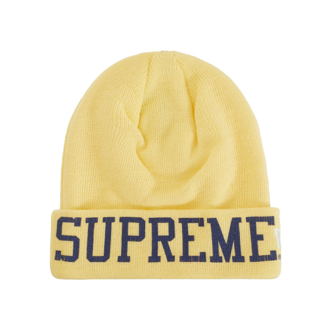Supreme New Era Varsity Beanie Light Yellow