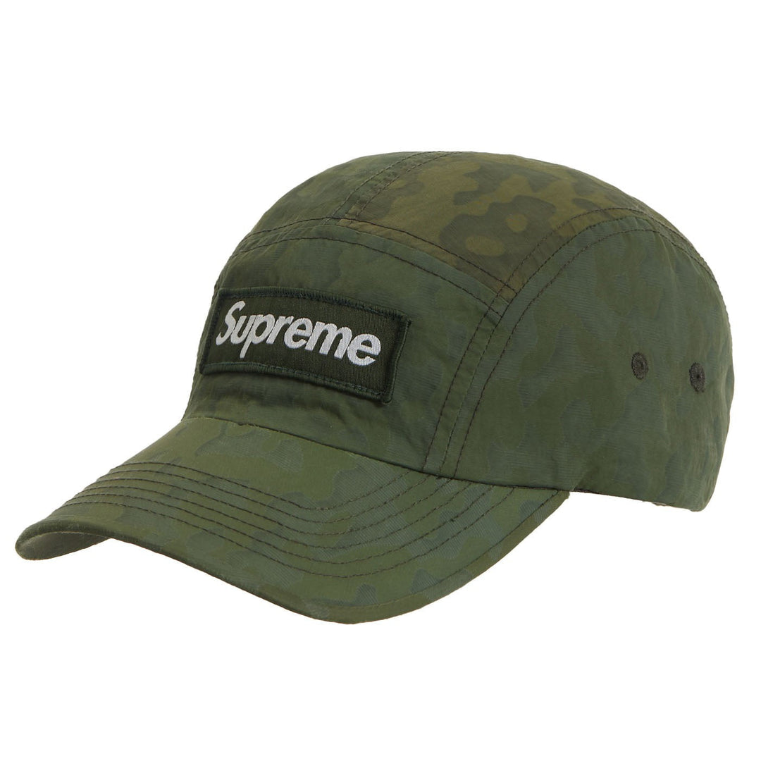 Supreme Overdyed Camo Nylon Camp Cap Green