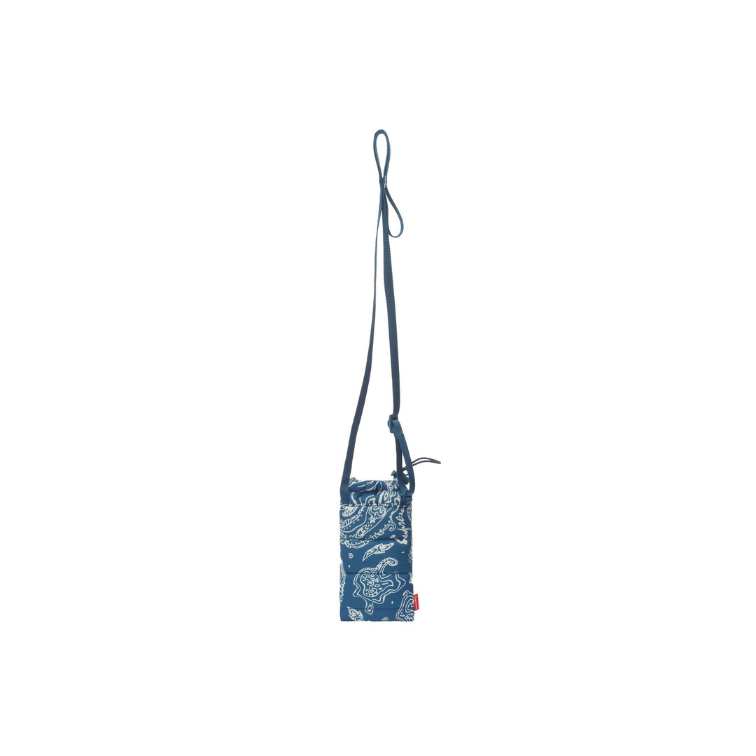 Supreme Puffer Neck Pouch Blue Paisley