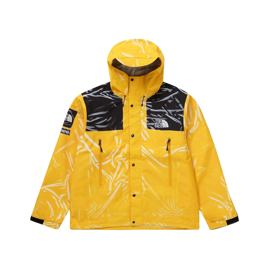 Supreme The North Face Printed Taped Seam Shell Trompe L'oeil Jacket Yellow