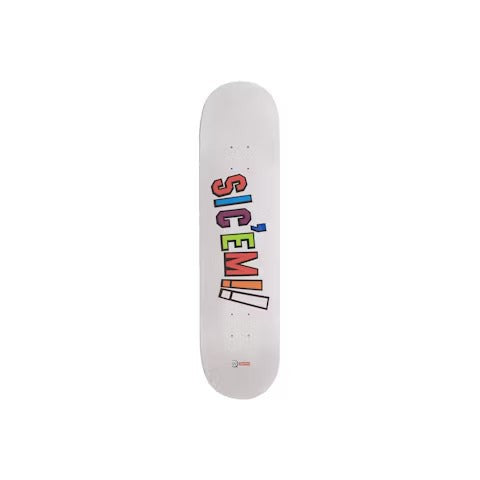 Supreme WTAPS Sic'em! Skateboard Deck White
