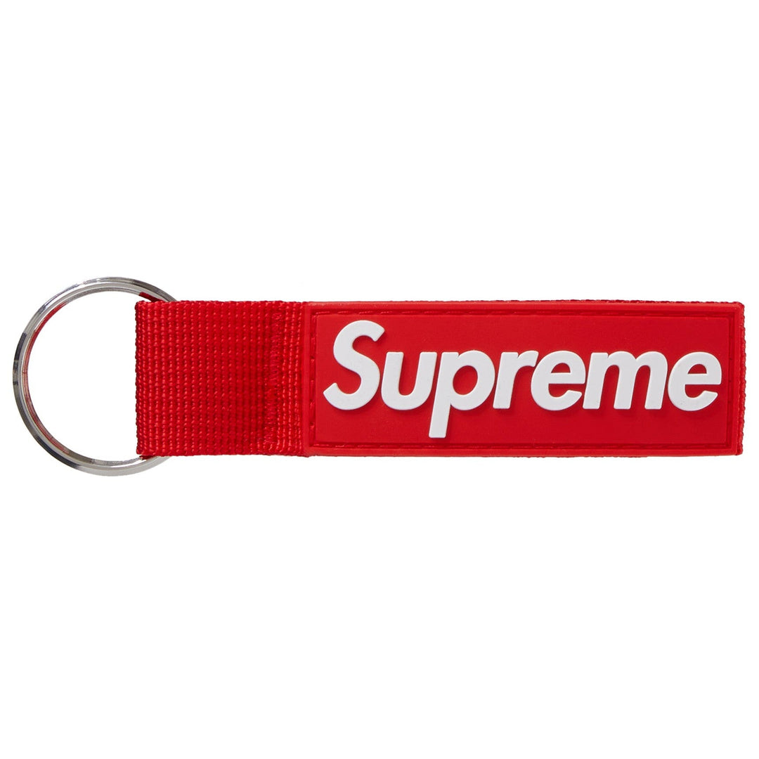 Supreme Webbing Keychain Red