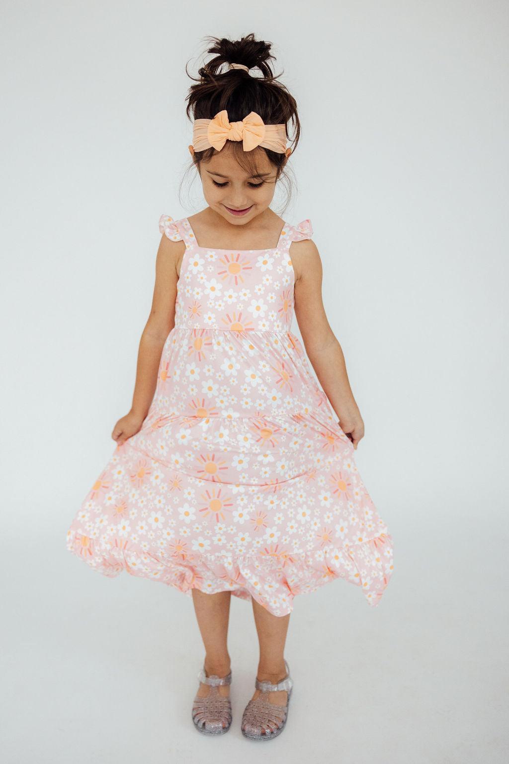 Sweet &amp; Sunny Ruffle Maxi Dress