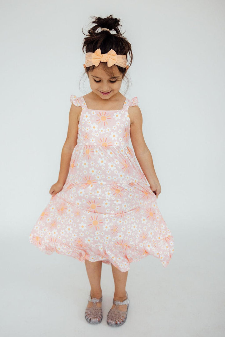 Sweet &amp; Sunny Ruffle Maxi Dress