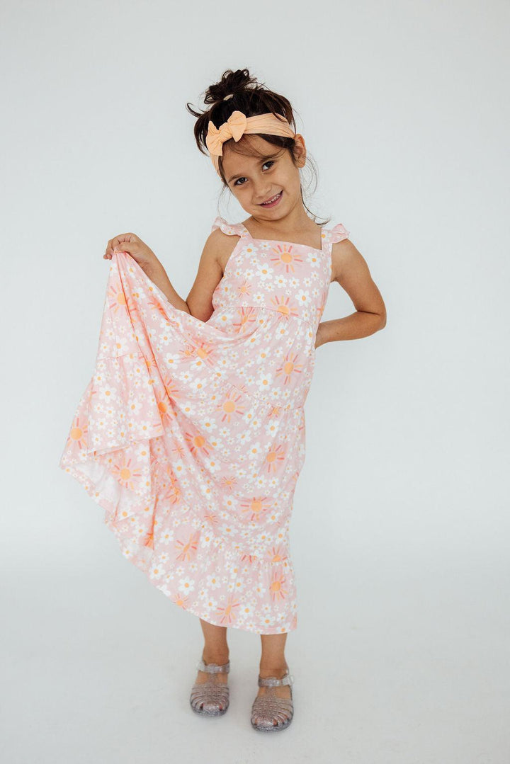 Sweet &amp; Sunny Ruffle Maxi Dress