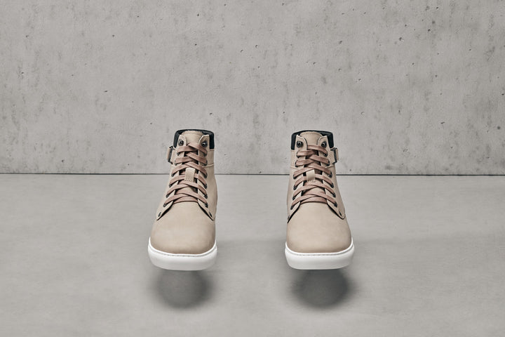 CALTO - T53122 - 2.6 Inches Taller (Taupe) - High top sneak-boot