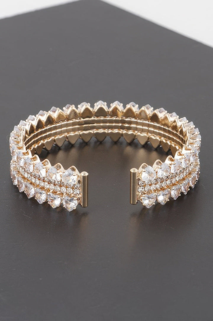 THE VESSEL Double Jeweled Cuff Bracelet: NYFW BYMANYC ® New York