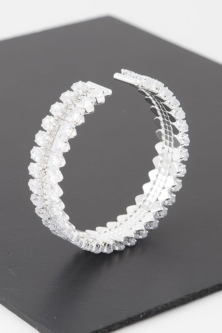 THE VESSEL Double Jeweled Cuff Bracelet: NYFW BYMANYC ® New York