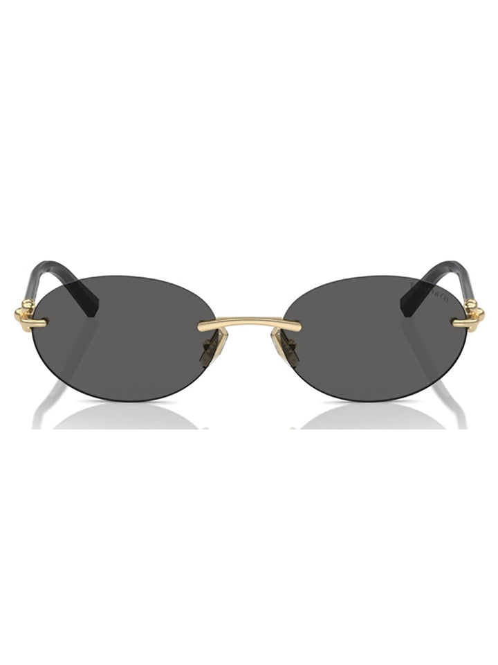 TIFFANY &amp; CO. Sleek Metallic Sunglasses with 140mm Temples