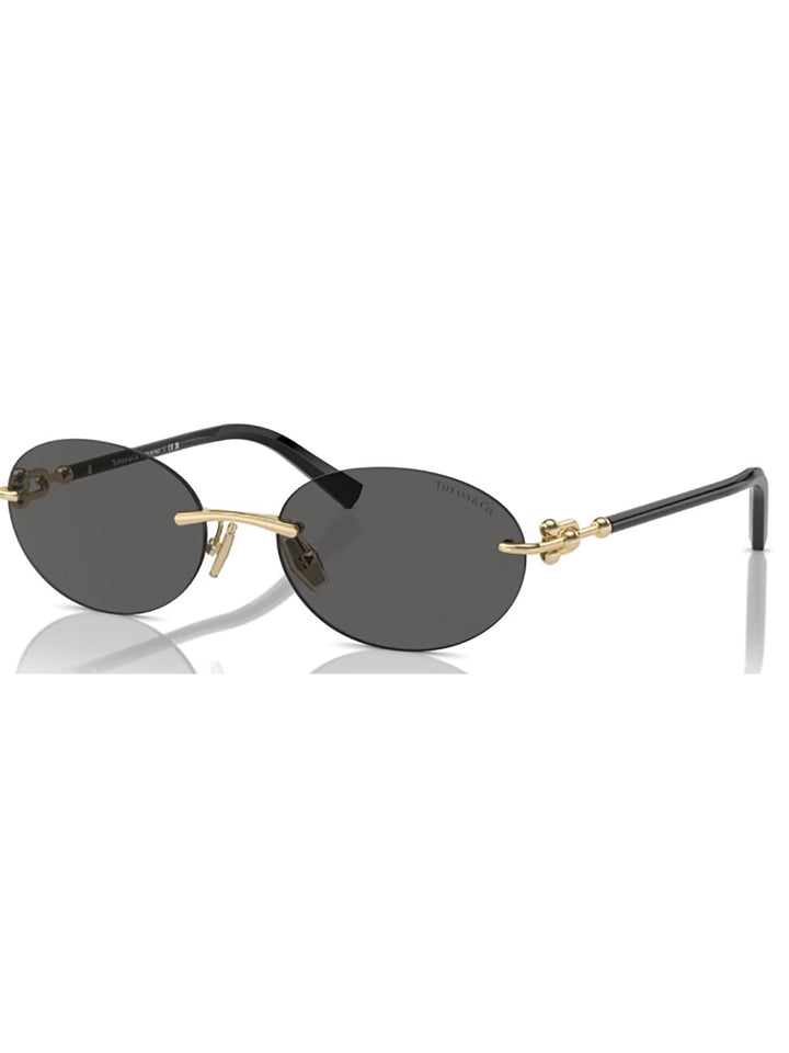 TIFFANY &amp; CO. Sleek Metallic Sunglasses with 140mm Temples