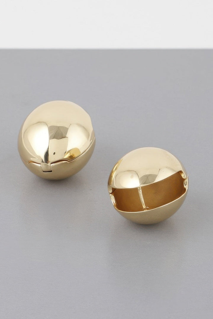 TRIBECA Empty Shell Clasp Earrings: NYFW BYMANYC ® New York