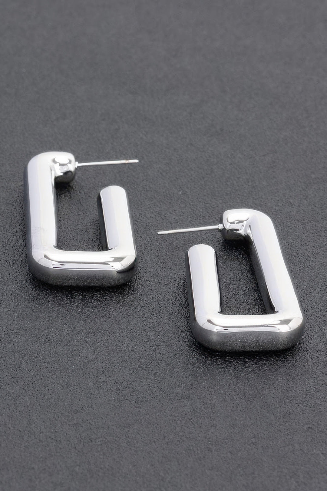 TRIBECA Square Chic Gold Dipped Hoop Earrings: NYFW BYMANYC ® New York.
