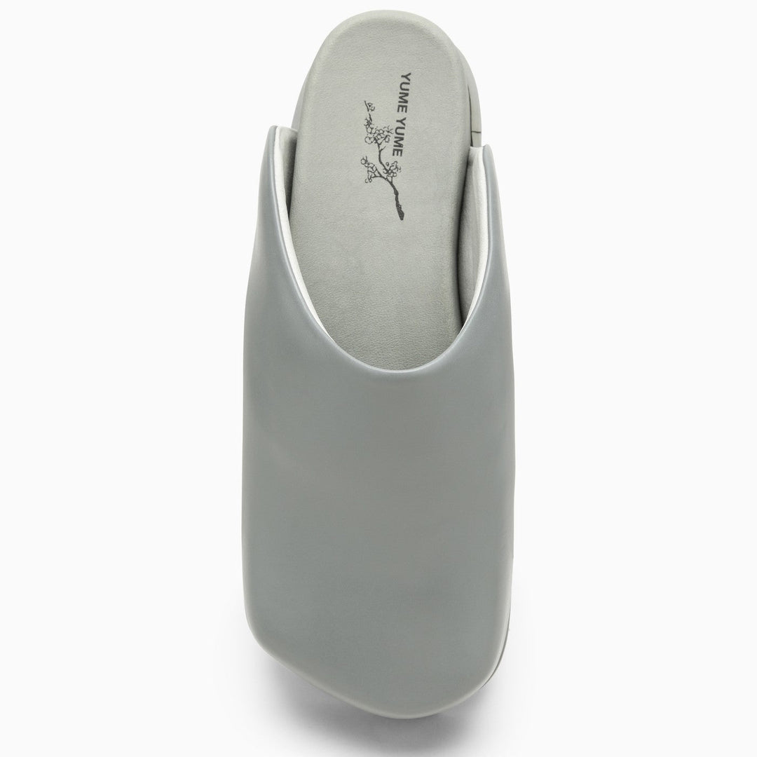 Yume Yume Grey Leatherette Truck Mules