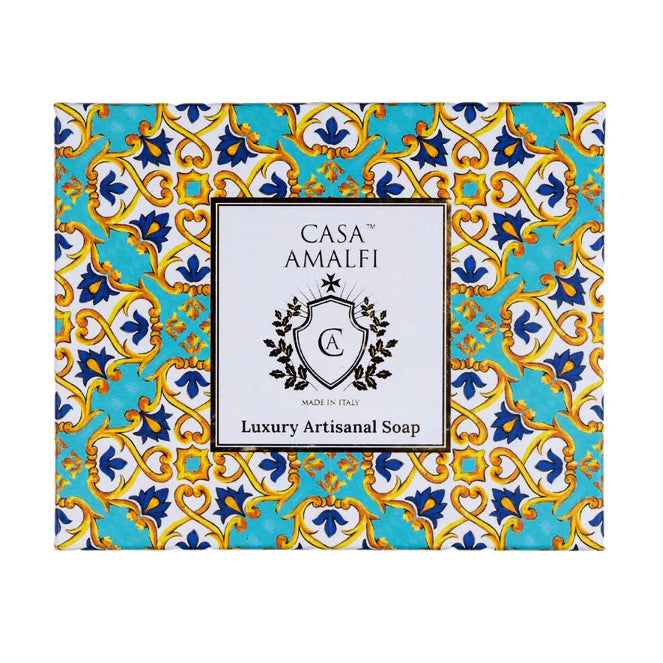 Casa Amalfi Scented Soap Bar with Ceramic Soap Dish Take Me To Capri