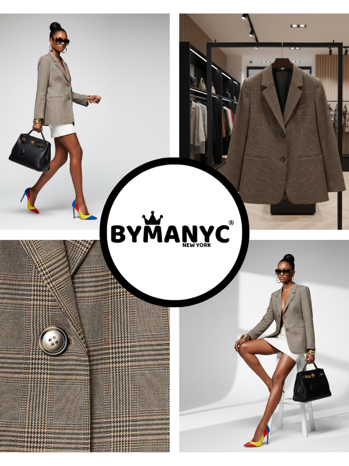 Timeless Plaid Eco-Blazer • LEXINGTON New Collection BYMANYC ® New York