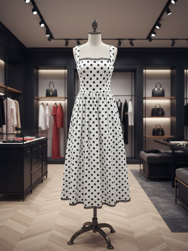 Timeless Polka Midi • DOTS &amp; LACE New Collection BYMANYC ® New York