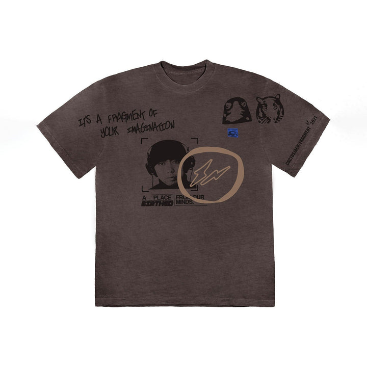 Travis Scott Cactus Jack For Fragment Hiroshi Tee Brown Pepper