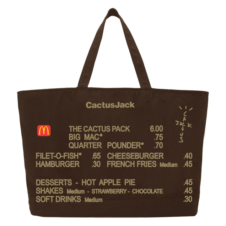 Travis Scott Menu Tote Brown